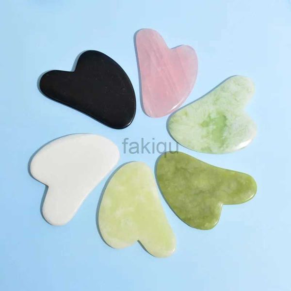 Massage Stones Rocas Jade Gua Sha Massager para la cara Pink Guasha Natural Stone Quartz Gouache Rasta Masaje de masaje de belleza Belleza Cuidado de la piel 240403