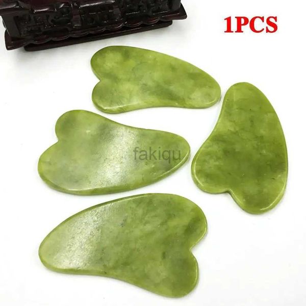 Massage Stones Rocks Jade Gua Sha Stone Natural Natural Jade Facial Tool Board For Spa Spa Massage Tool Antistress Body Care Face Sculptor 240403