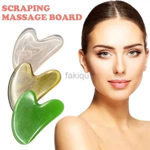 Massage Stones Rocas Masaje de piedra natural Jade raspador gua sha spa cuello masajeador para la cara removedor de arrugas belleza santay t e6w4 240403