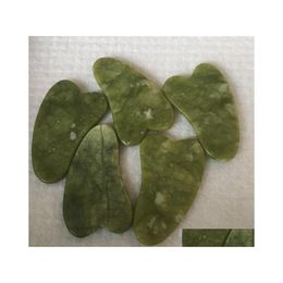 Massage Stones Rocks Natural Jade Mas Tool Guasha Board Gua Sha Sha Treat Treated Stone Scra Care Healthy Drop Delivery Health Beaut Dhdal