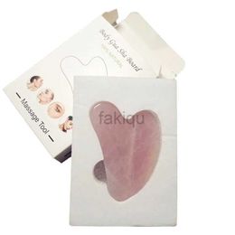 Massage Stones Rocks Natural Jade Scraper Gua Sha Board Masage Rose Quartz Jade Guasha Stone pour le visage Couc Skin Selling Beauty Health Massage Tools 240403