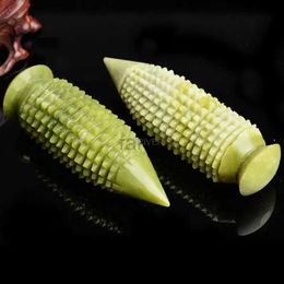 Massage Stones Rocks Natural Jade Stone Massage Stick Palm Palm Hand Spiky Massageur ACUPONNAPPORT Thérapie Corps Acupuncture Ball Stress Stress Soule