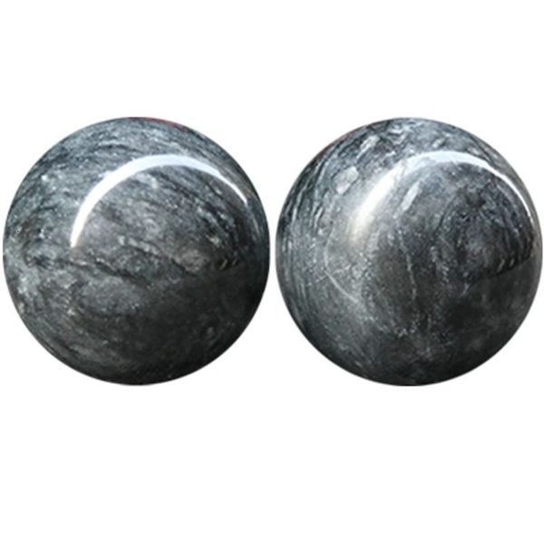 Massage Stones Rocks Marbre naturel Handball Fitness Ball Balles de soins de santé dans l'outil de réadaptation des personnes âgées Massage Baoding Exercice Fin Massager 230701