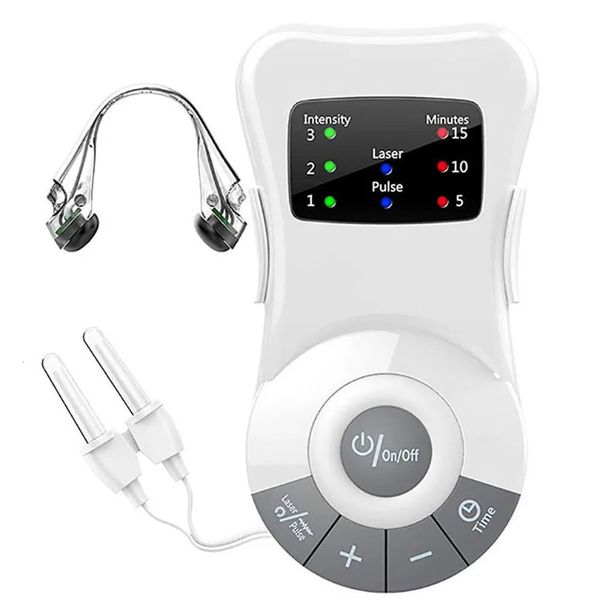 Pierres de massage Roches Machine de thérapie de rhinite Anti-allergie Laser basse fréquence Rhume des foins Sinusite Dispositif de traitement Nez Soins de santé Masseur 231010