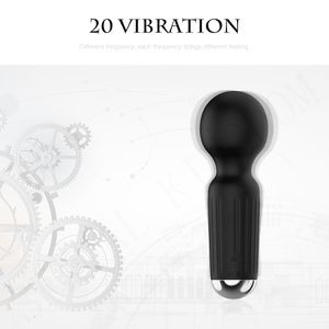Massage moteurs puissants vibrateurs Mini AV baguette 20 Modes bâtons petit stimulateur clitoridien point G portable masturbateur féminin jouets sexuels pour adultes