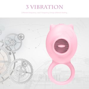 Massage Zuigen Vibrator Tong Likken Trillingen G-spot Clit Stimulator Vrouwelijke Masturbator Penis Massager Adult Sex Toys voor Vrouw man