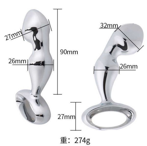 Jouet de Massage pour Hommes et Femmes Sortant Porter Ancre de Navire Plug Anal en Métal Produits pour Adultes Expansion Cour Arrière Poignée à Main