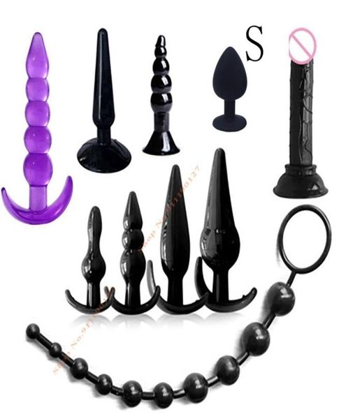 Vibrateur de massage Butt anal plug set vibration sensualité vibration de fesses kit masseur de la prostate sexuel