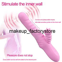 Massage vibrateur télescopique rotatif gode chauffage vagin clitoris stimuler la vibration femme masturbateur adultes jouets sexuels pour femmes