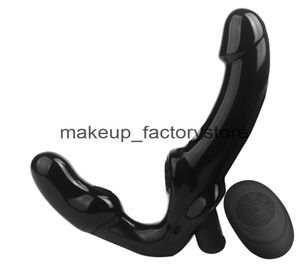 Massage Wireless Remote Lesbian GSpot Clit Vibrator Dildo Volwassenen Strapless Strapon Dildo Sex Toys for Paren Double Head Vibrat4357262