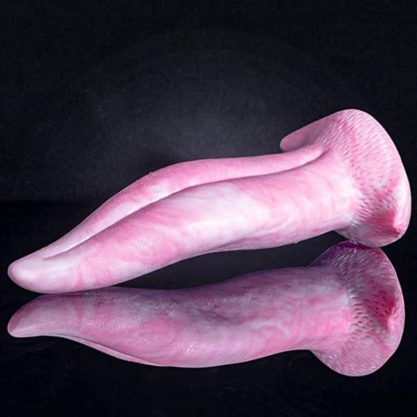 Massage YC294 Silicone Blush Couleur Langue Doux Adulte Jeu Masturbation Sex Toys Pour Femmes Massage Labia Ou Clitoris Sucer Godes2413