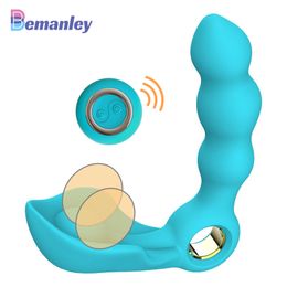 Massageador de prstata masculino controle remoto vibrador brinquedos sexyuais anal masturbao dispositivo plugue vibrao posterior co