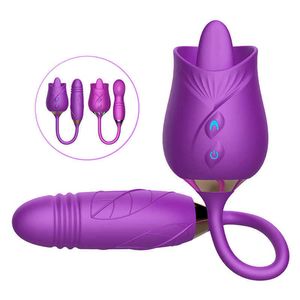 Masseur 10 vitesses Rose sucer vibrateur Clitoris ventouse mamelon Clitoris Stimulation g Spot vibrant Masturbation féminine pour les femmes