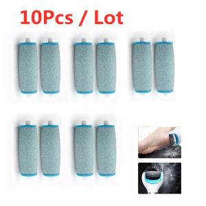 Masseur 10pcs Blue Remplastements têtes de rouleaux pour l'outil de soins à pied de pédicure pro scholls pieds de fichier de pied électronique Rouleau de peau