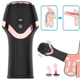 Massager 12 Frequentie Auto Zuigen Volwassen Vibrator Eikel Training Usb Charge Masturbatie Apparaat Erotisch voor Mannen Mannelijke