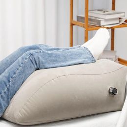Masajeador 1pcs elevación inflable cuña memoria espuma de espuma de la pierna con almohada de almohada de almohada de colchón almohada de carrocería para c4h5 embarazada