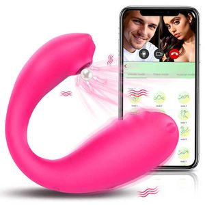 Massager 2 in Clitoris Sucker Vaginale Ballen Wearable g Spot Dildo Vibrator App Bluetooth Vibrerend Ei Geisha Kegel Bal Volwassen