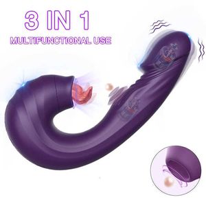 Massager 3 in Clitoris Zuigen Vibrator Vrouwelijke voor Vrouwen Clit Clitoris Sucker Tong Likken Dildo Volwassenen Goederen Sexy 18