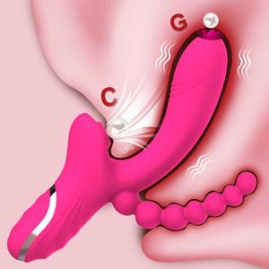 Massager 3 in G-spot vibrator voor vrouwen clitoris sucker dildo stimulator tong likken masturbator vrouw
