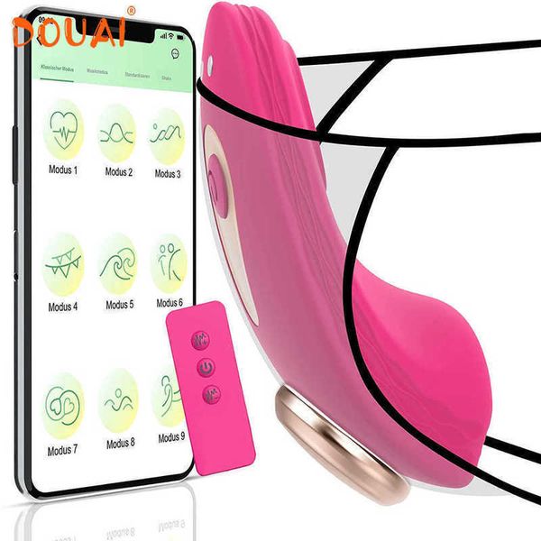 Masseur App Control Wearable Panty G Spot Vibromasseur Gode Silicone Vibrant Culotte Clitoral Vaginal Stimulateur Adulte pour Femme