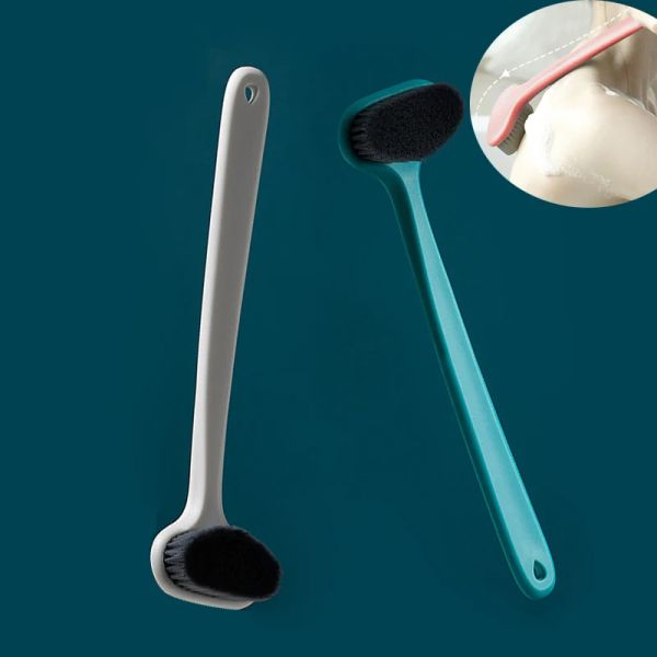 Masseur arrière lavage brosse longue manche baignoire de douche brosse peau éponge exfoliant exfoliant le corps de compagnie exfoliation du pinceau de salle de bain masseur