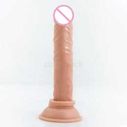 Masajeador Camatech consolador de silicona de carne realista, ventosa fuerte, masturbador de punto g, tapón de inserción Anal, pene Flexible