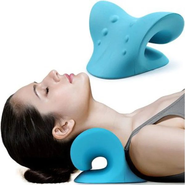 Masseur cervical à coude épaule relaxer de traction de traction de traction massage oreiller chiropratique cervicale pour le soulagement de la douleur Alignement de la colonne vertébrale
