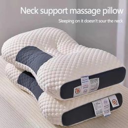 Massager Cervical Orthopedic Neck Pillow Help Sleep And Protect The Pillow Neck Household Soybean Fiber SPA Massage Pillow For Sleeping