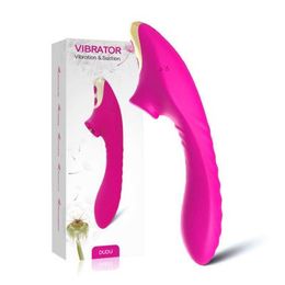 Masseur vibrateur de succion clitoridienne gode stimulateur de Clitoris point G Clitoris étanche avec 9 Modes de Vibration