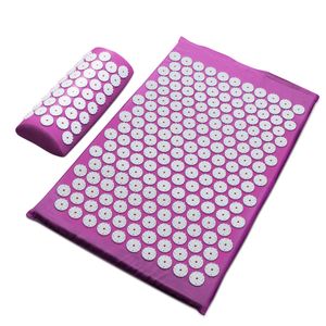 Massager Kussen Mat Acupunctuur Massage Yoga Kussens verlichten Back Foot Pain Spike Mats