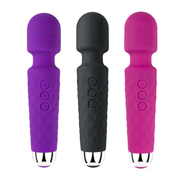 Consolador masajeador vibrador Av Stick erótico punto g varita mágica Anal grano vibración mujeres adultas masturbador lésbico