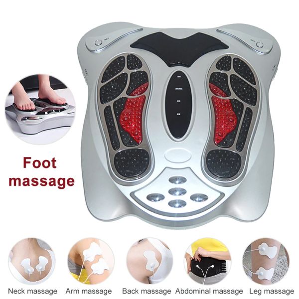 Masajeador de pie de pie eléctrico masajeador lejano infrarrojo calor electromagnético Reflexología Pies Masaje Máquina Instrumento de fisioterapia 1 PC