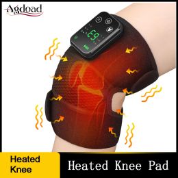 Masajeador Masajeador eléctrico de rodilla Calefacción USB Vibración Terapia de compresa caliente infrarroja Codo Hombro Rodilla Almohadilla de masaje para aliviar el dolor en las articulaciones