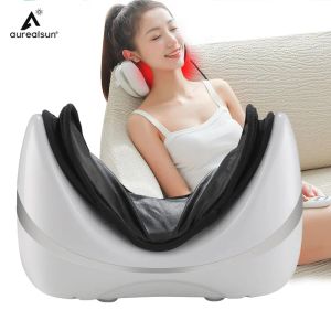 Masabraer masaje eléctrico almohada cuello cintura para el hombro de la salud del hogar shiatsu masajeador para el automóvil colchón cervical aliviar dolor masajeador