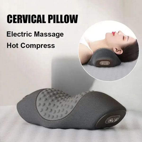 Masseur électrique masseur coussin cervical Hot Compress Vibration Massage Cou Nou Détendez Mémoire de sommeil mousse de cou