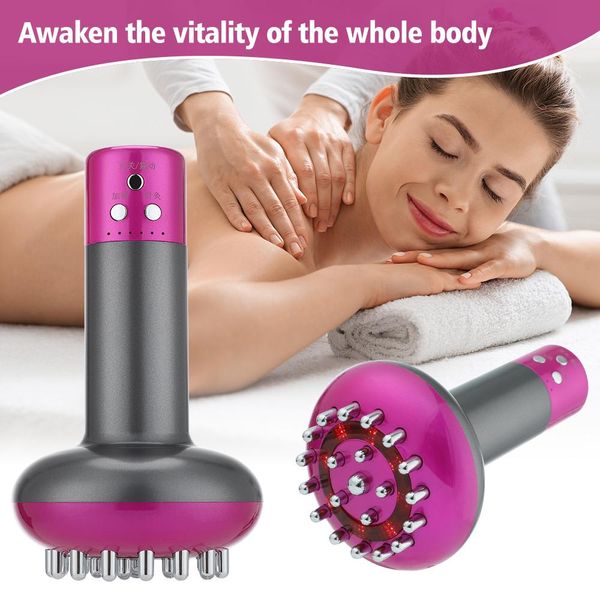 Masseur électronique méridien brosse électrique mise au rebut masseur outil Anti Cellulite aimant thérapie Guasha grattage gros brûleur minceur