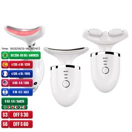 Massager EMS Microcurrent Face Neck Beauty Device LED Photon Firing Rejuvenation Anti Wrinkle Dunne Double Chin Skin Care Facial Massager