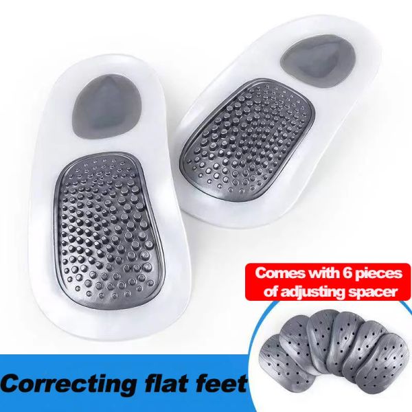 Masseur Eva Foot Arch Support Correction de semelle intérieure X / O Ligne Plat Foot Care Massage Sports Leisure Sole intérieure pour les hommes et les femmes