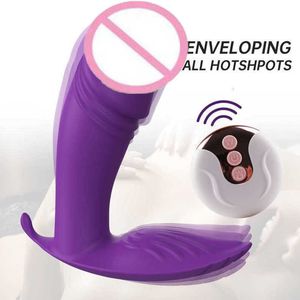 Masseur femme portant un gode vibrant télécommande vibrateur Clitoris vagin Masturbation fournitures de Massage pour adultes