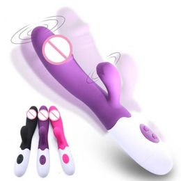 Massager g-spot dildo konijnenvibrators voor dames heren dubbele vibratie siliconen masturbatie vrouwelijke vagina clitorisstimulatiemassage