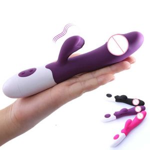 Masseur g Spot gode lapin vibrateurs pour femmes double Vibration Silicone Masturbation femme vagin clito Stimulation Massage