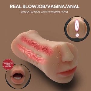 Masseur Heseks masturbateur masculin Oral vrai vagin pipe profonde pour hommes se masturbant