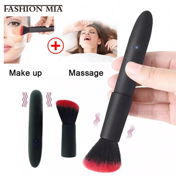 Masseur maison électrique automatique cosmétiques brosse 10 vitesses Vibration Clitoris stimulateur masseur adulte Massage jouet vibrateur maquillage brosse