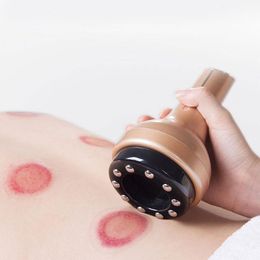 Massager LED Elektrische Vacuüm Cupping Massage Microstroom Verwarming Schrapen Massageador Vetverbrander Anti Cellulite Guasha Body Massager