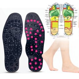 Massager magnetische therapie -inlegzolen verbeterden upgrade 68 magneten Geavanceerde voet Acupressuurschoenkussens Massage Slimage Insoles unisex insert