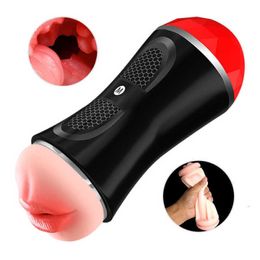 Massager Handleiding Adaptieve Simulatie Vagina Masturbator voor Man Mannelijke Penis Oefening Sexy Productie Vliegtuigen Cup