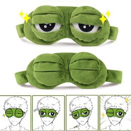 Masseur Masser Masque en peluche douce Masque pour les yeux Sortie Sad Frog Masque Masque rembourré Masque Eye Masque Boulangers Boulangers Kid Adulte Patch Eye Relax