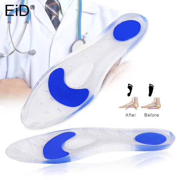 Masseur médical silicone gel intérieure plantaire fasciite talon massage spur massage inacteurs pour hommes femmes soulagement de la douleur