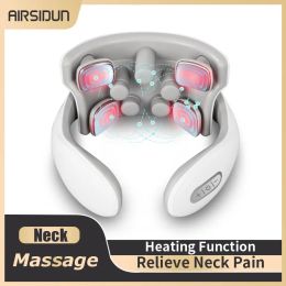 Massager Hek Massage Instrument Intelligent elektrisch oplaadbare verwarming Hot Presserend magnetisch pulshals Massage -instrument