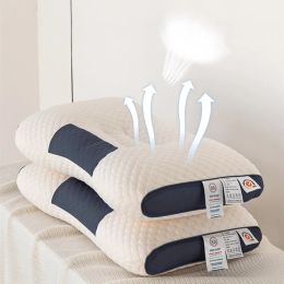 Masseur New 3D Spa Massage Pillow Partition pour aider à dormir et à protéger l'oreiller de cou en tricot